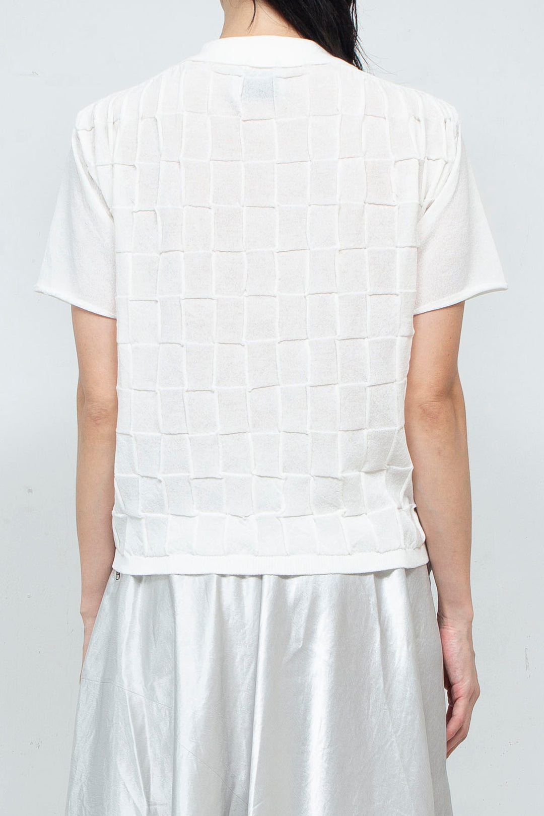 Knit Polo Shirt White