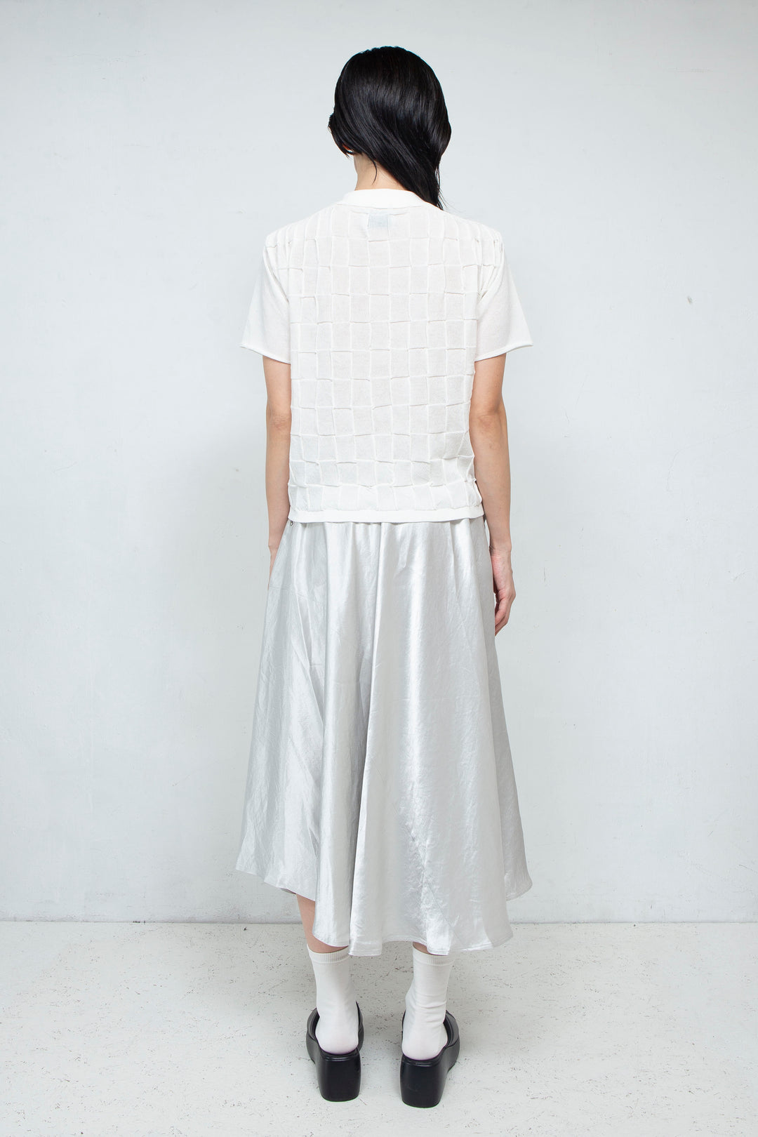 Knit Polo Shirt White