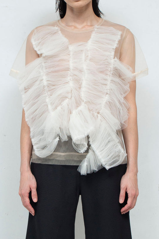 Tulle T-shirt White