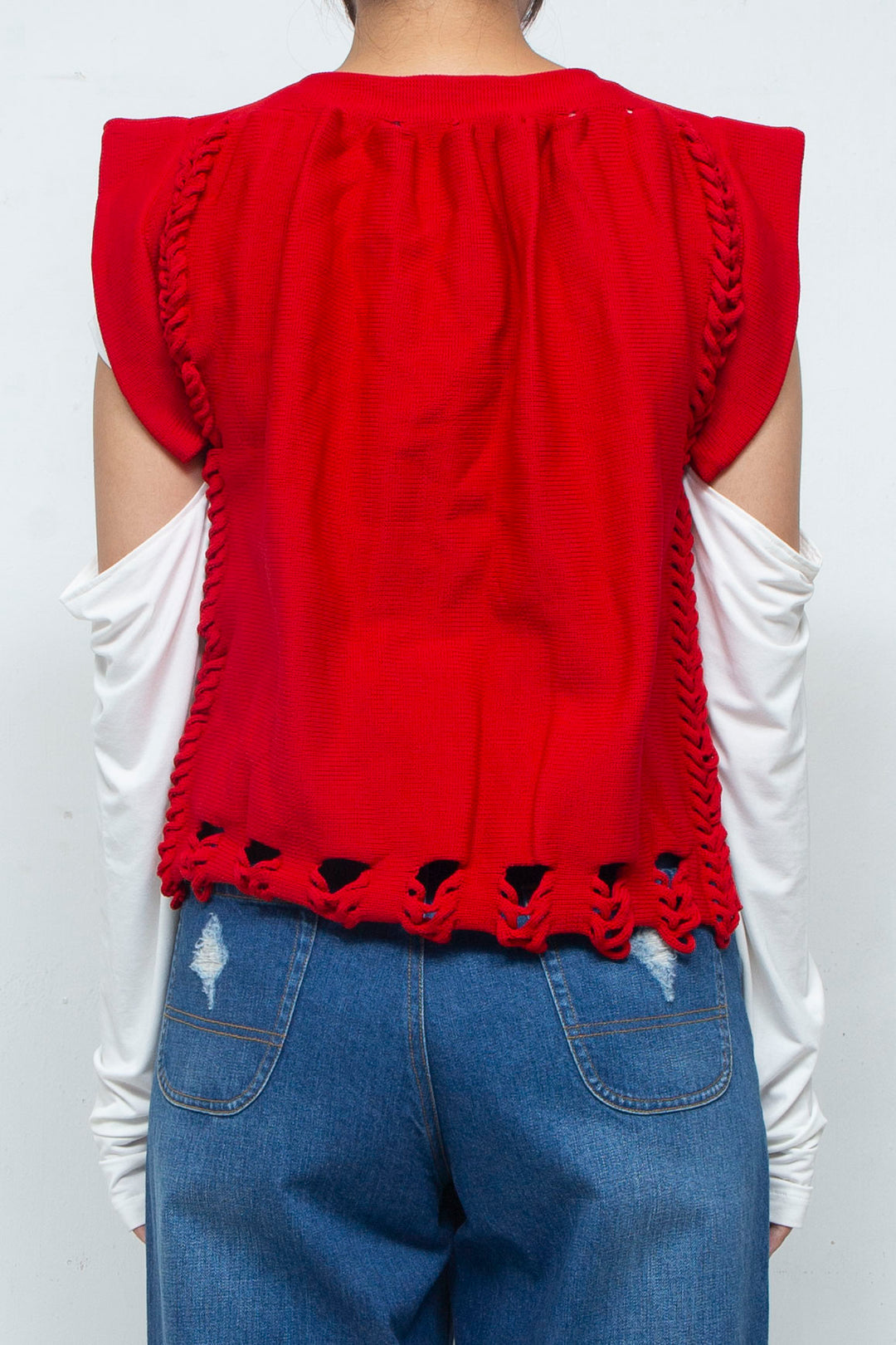 Knit Tank Tops Red