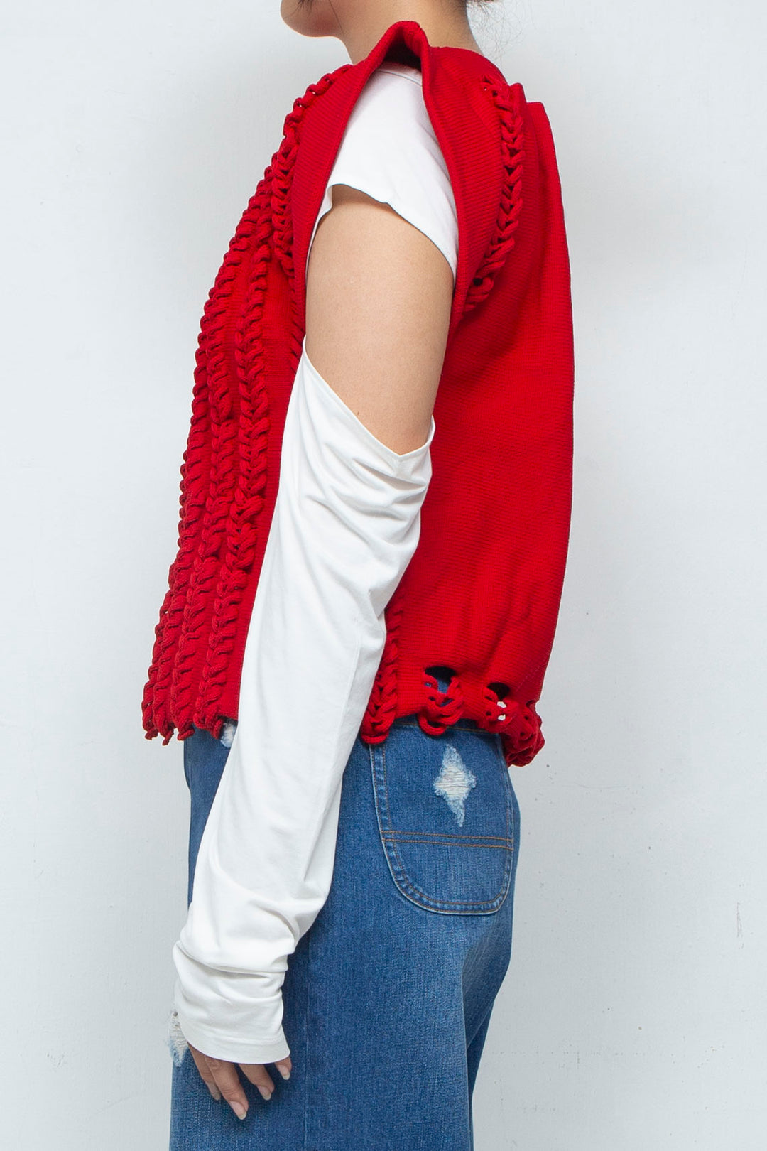 Knit Tank Tops Red