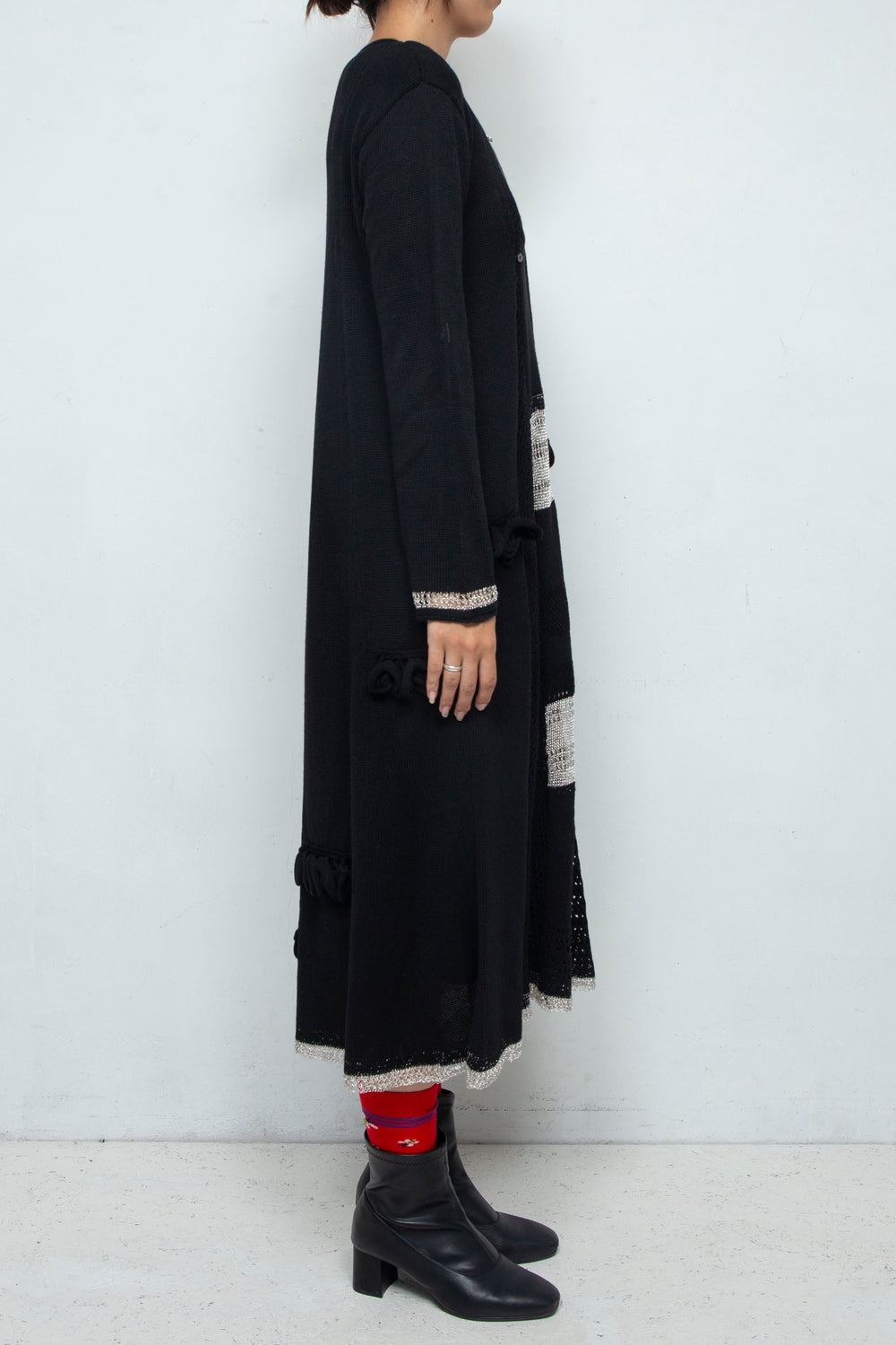 Zip Knit Onepiece Black