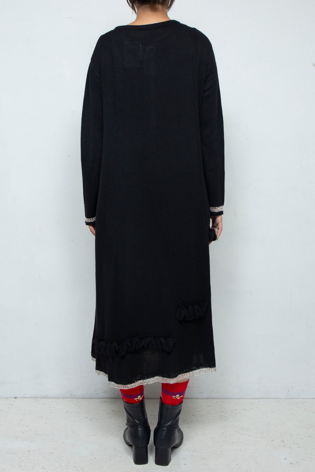 Zip Knit Onepiece Black