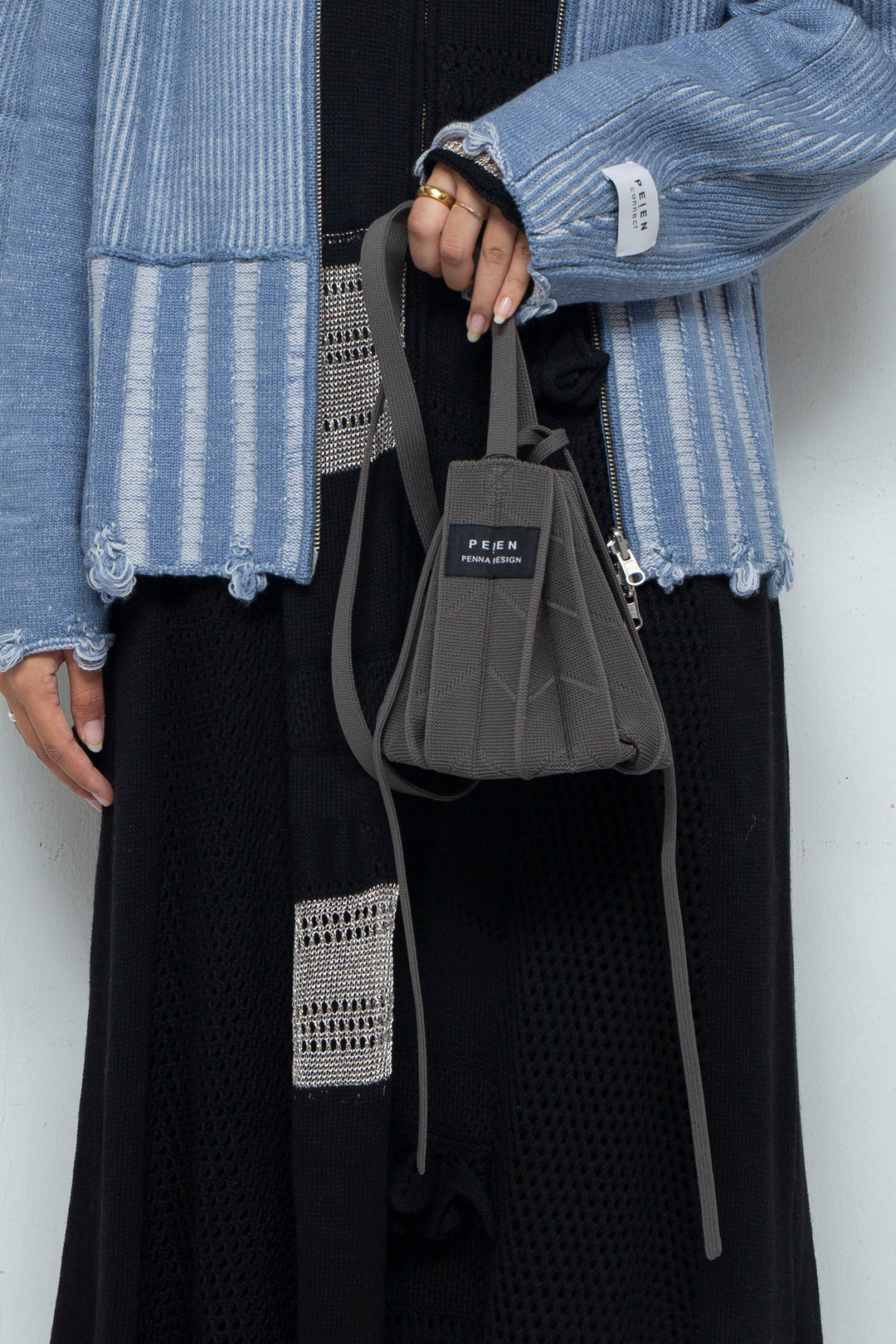 ORIKAMI Knit Bag Rock Gray