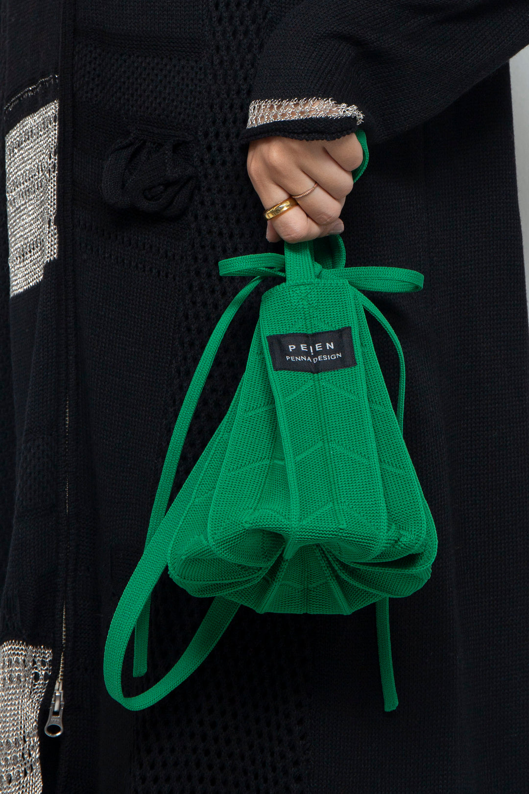 ORIKAMI Knit Bag Garden Green