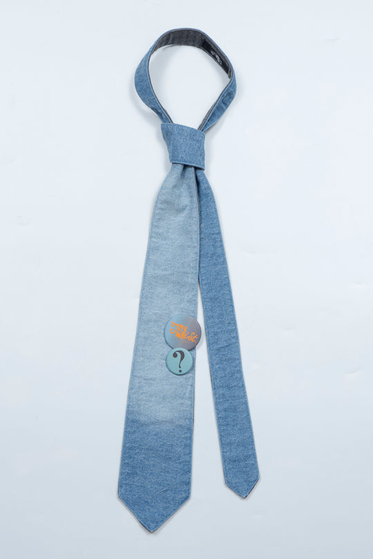 Reversible Fade Denim Tie