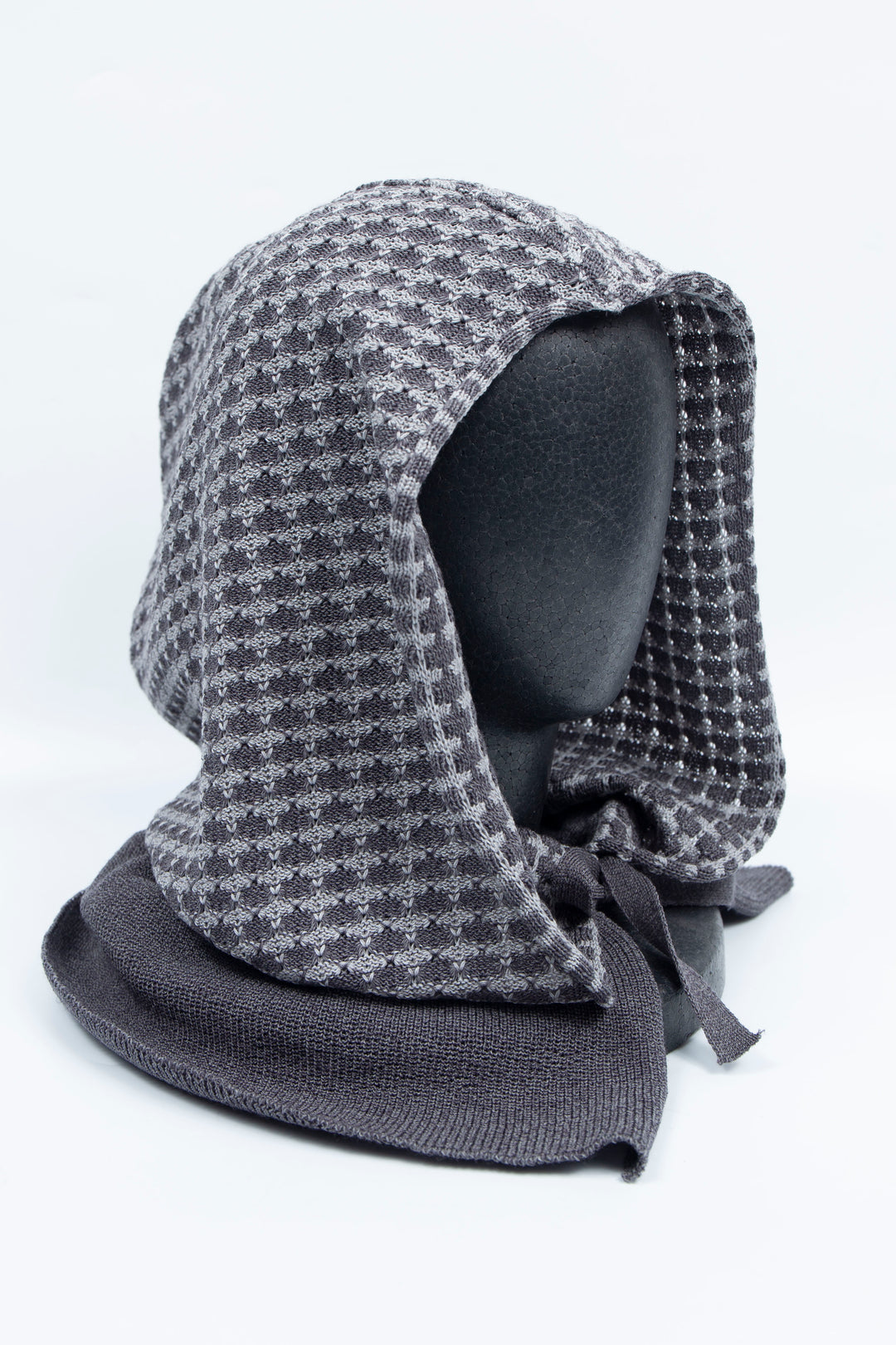 Knit balaclava Gray