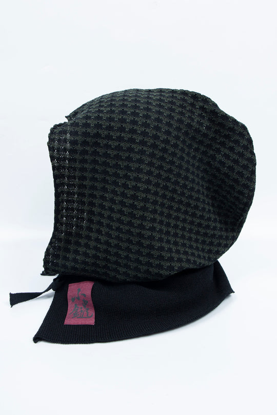 Knit balaclava Black