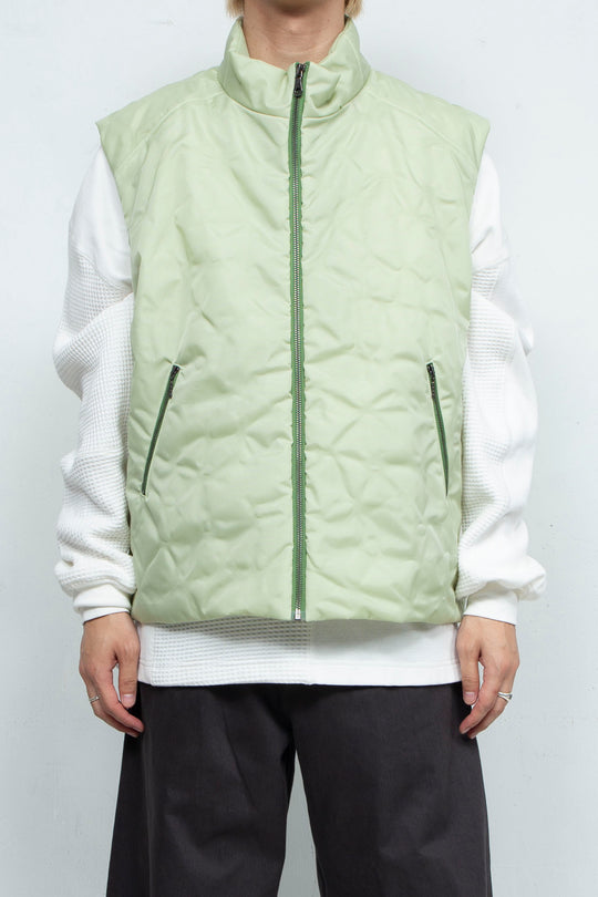 LEAF VEIN VEST GREEN