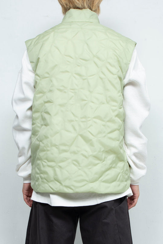 LEAF VEIN VEST GREEN