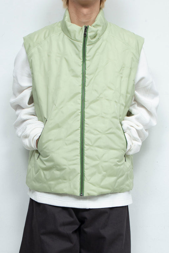 LEAF VEIN VEST GREEN