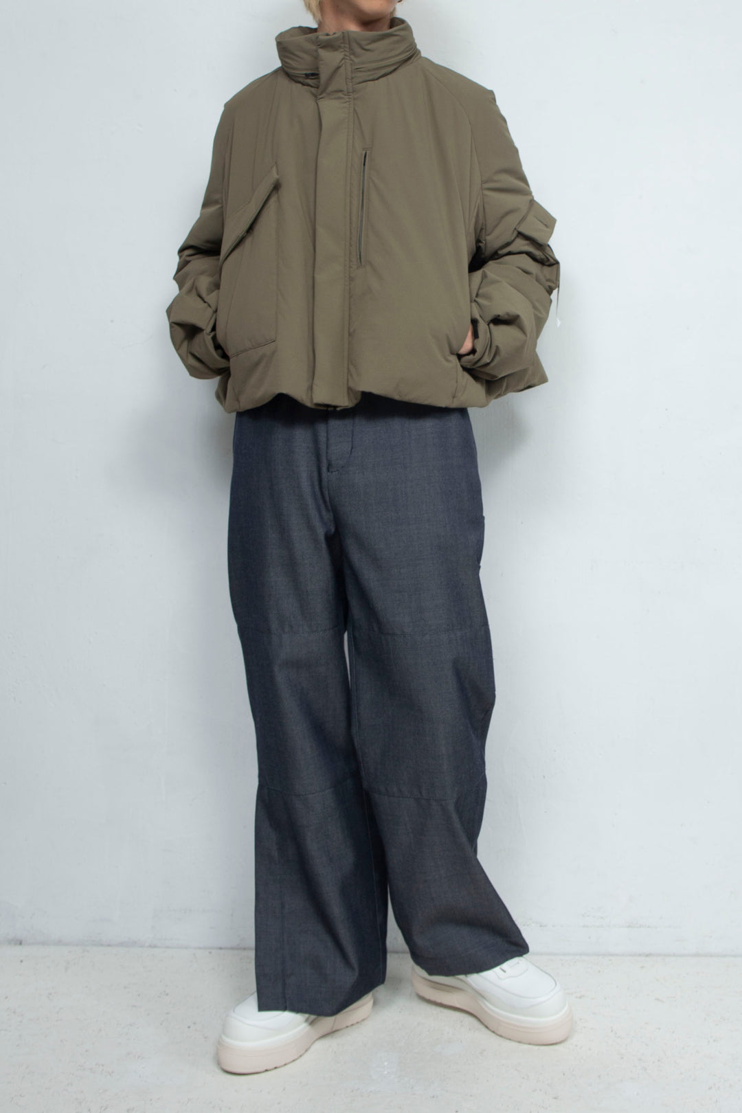 Putting Short Blouson FROSTY OLIVE