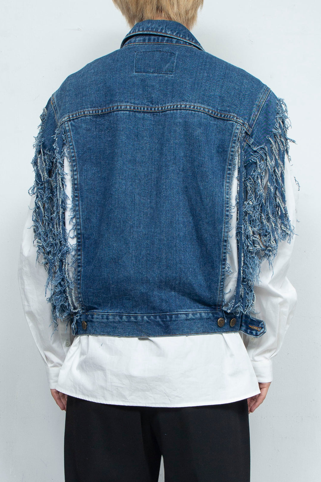 Denim Fringe Vest