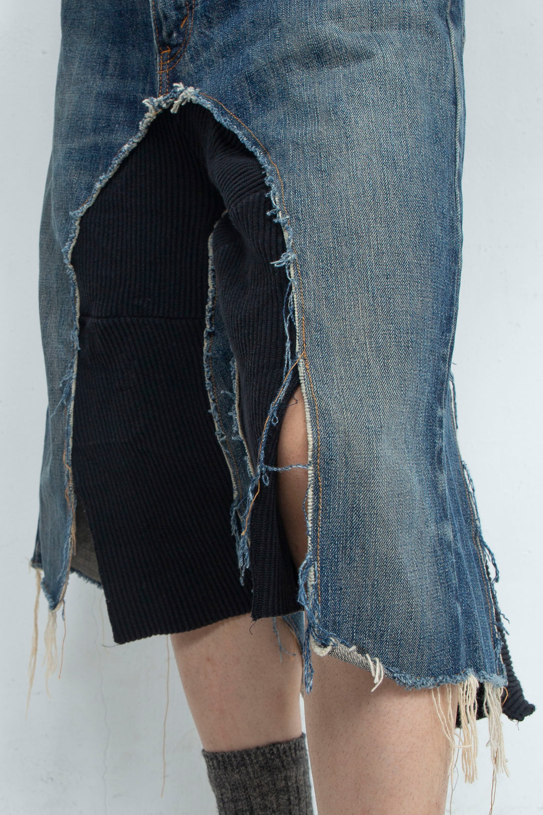 Coffee Dyed Denim Shorts