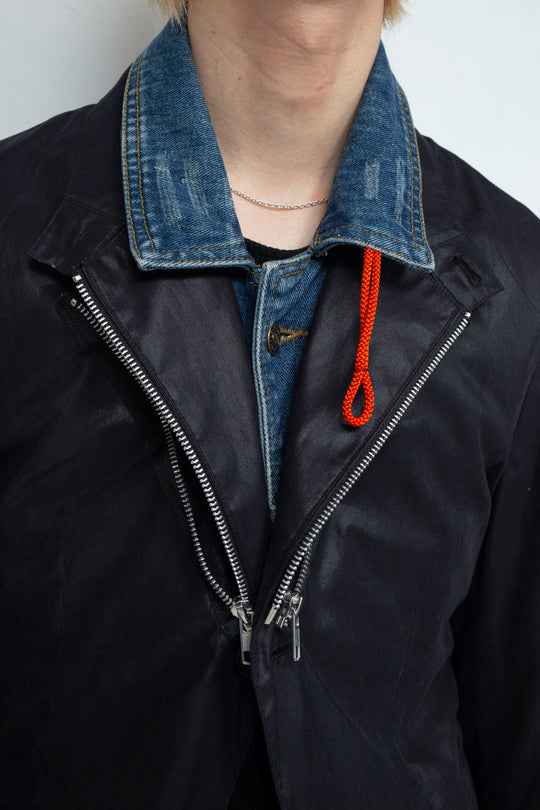 Denim Collar Tailord Jacket