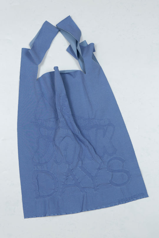 NO-SEWING KNIT SHOPPING BAG/DARKD BLUE