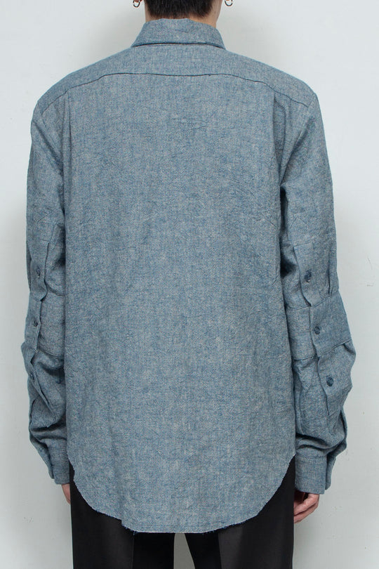 2 Cuff Shirts Blue Gray