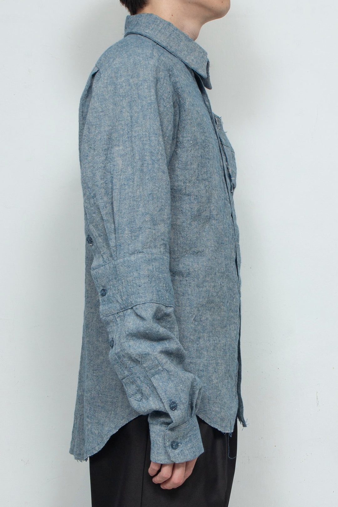 2 Cuff Shirts Blue Gray