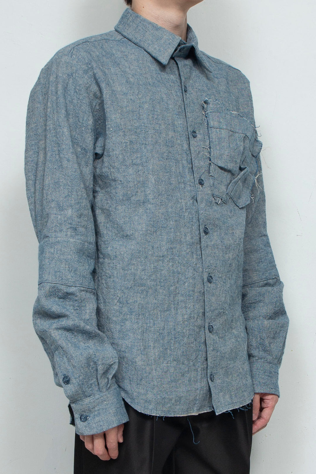 2 Cuff Shirts Blue Gray