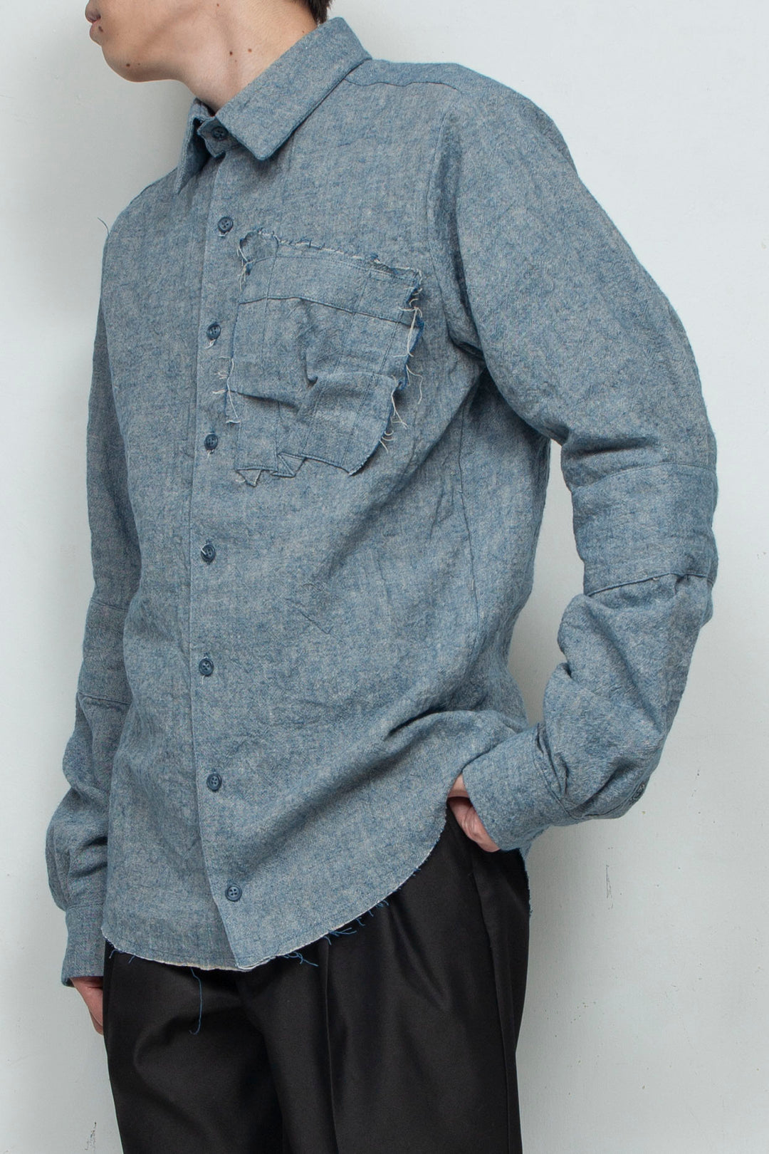 2 Cuff Shirts Blue Gray