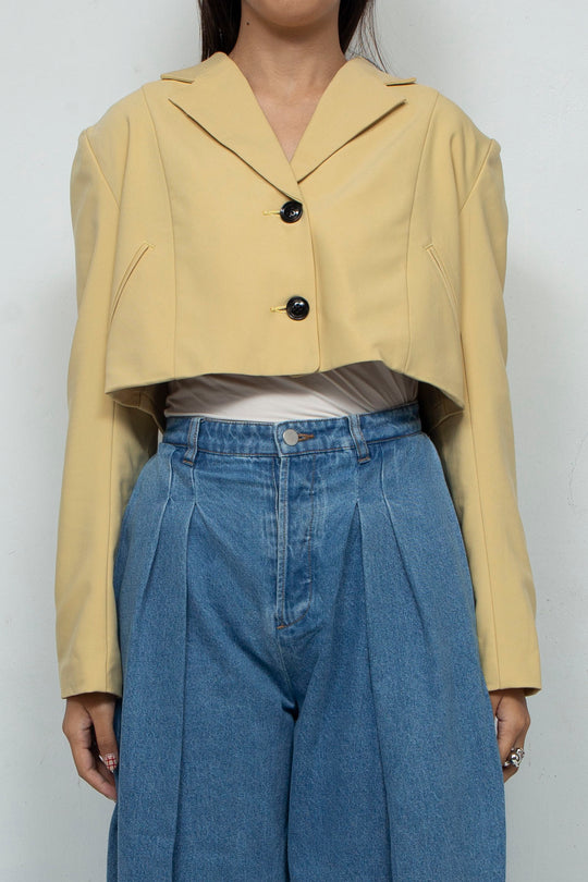 Short blazer Yellow