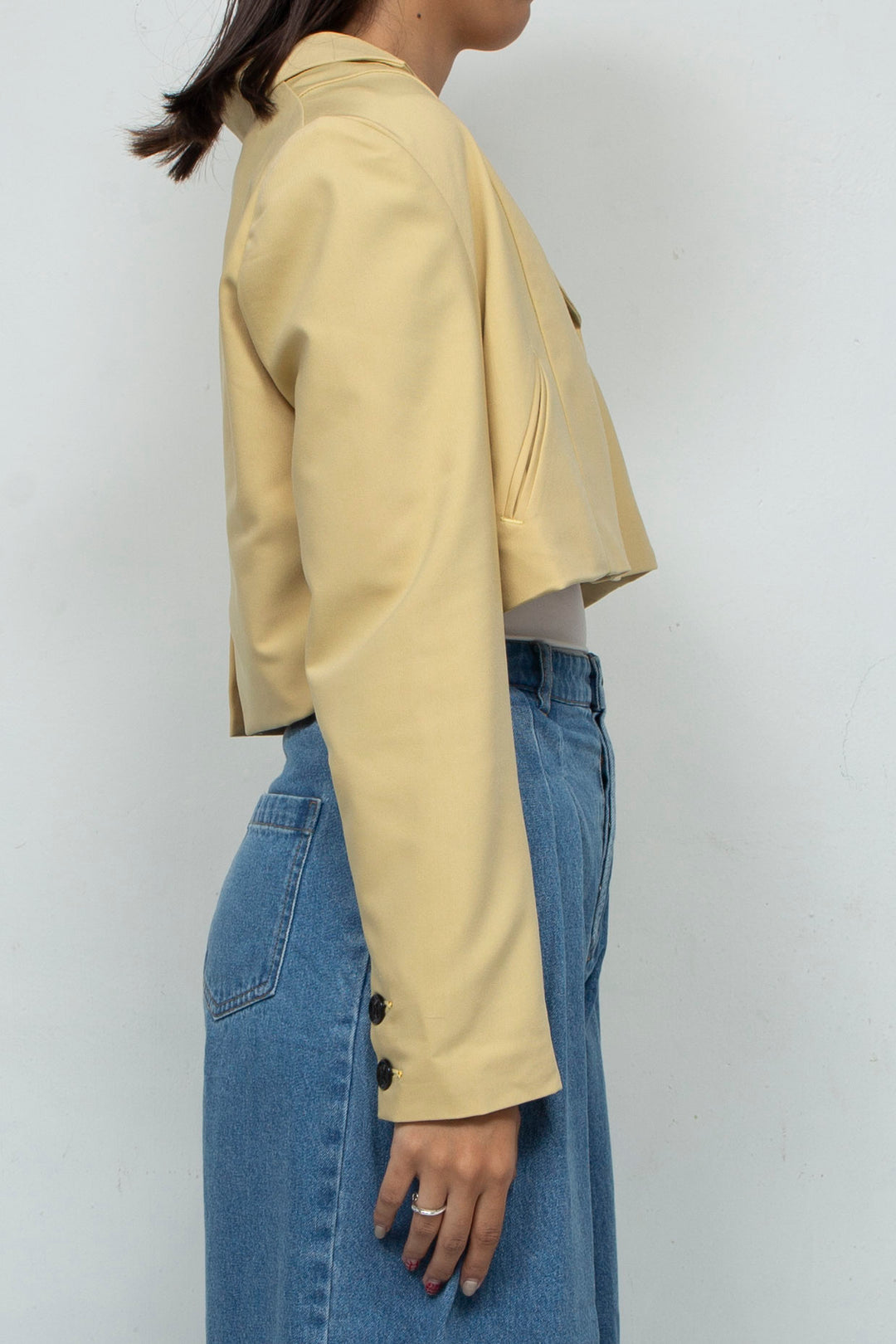 Short blazer Yellow