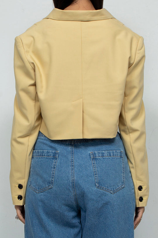 Short blazer Yellow