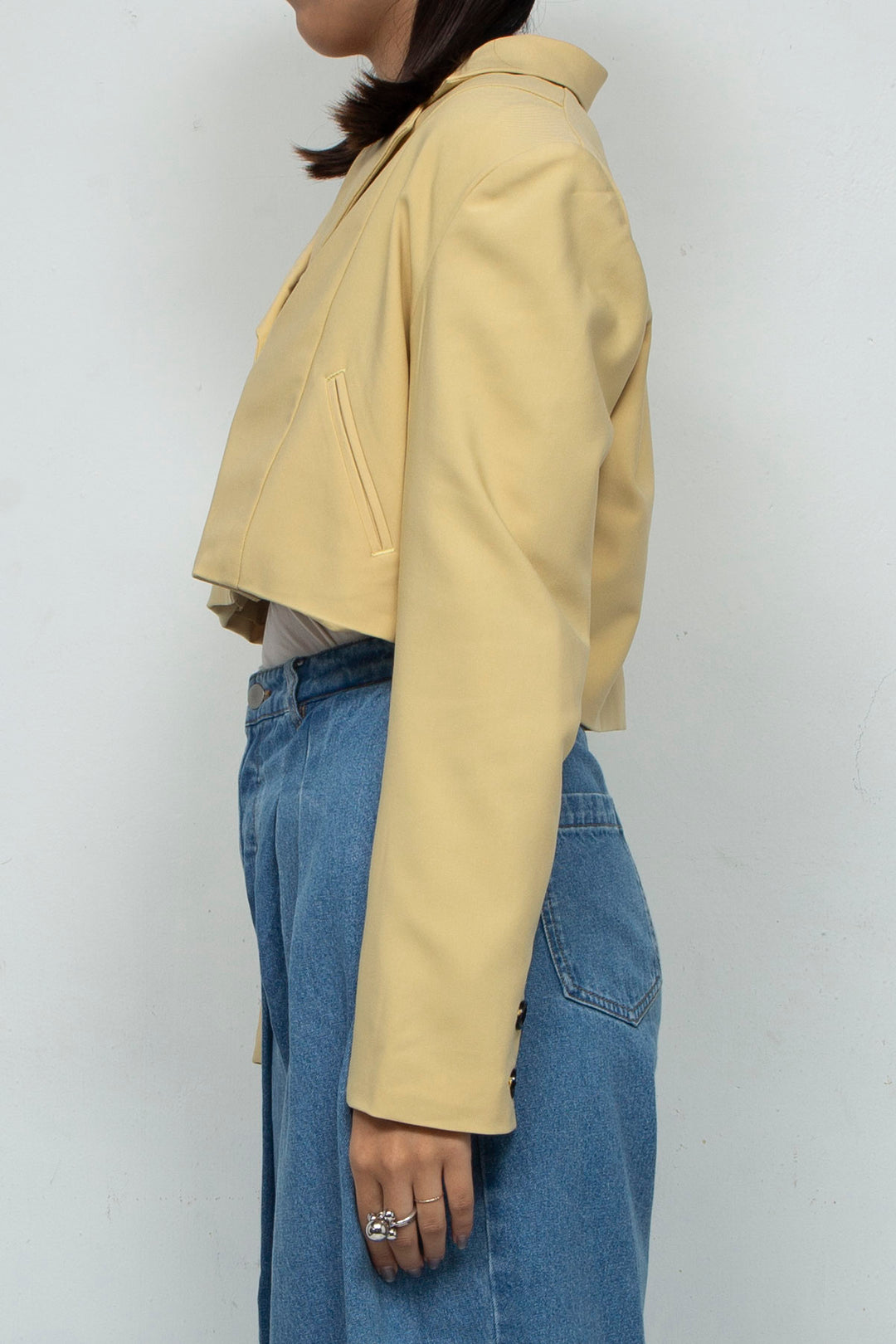 Short blazer Yellow