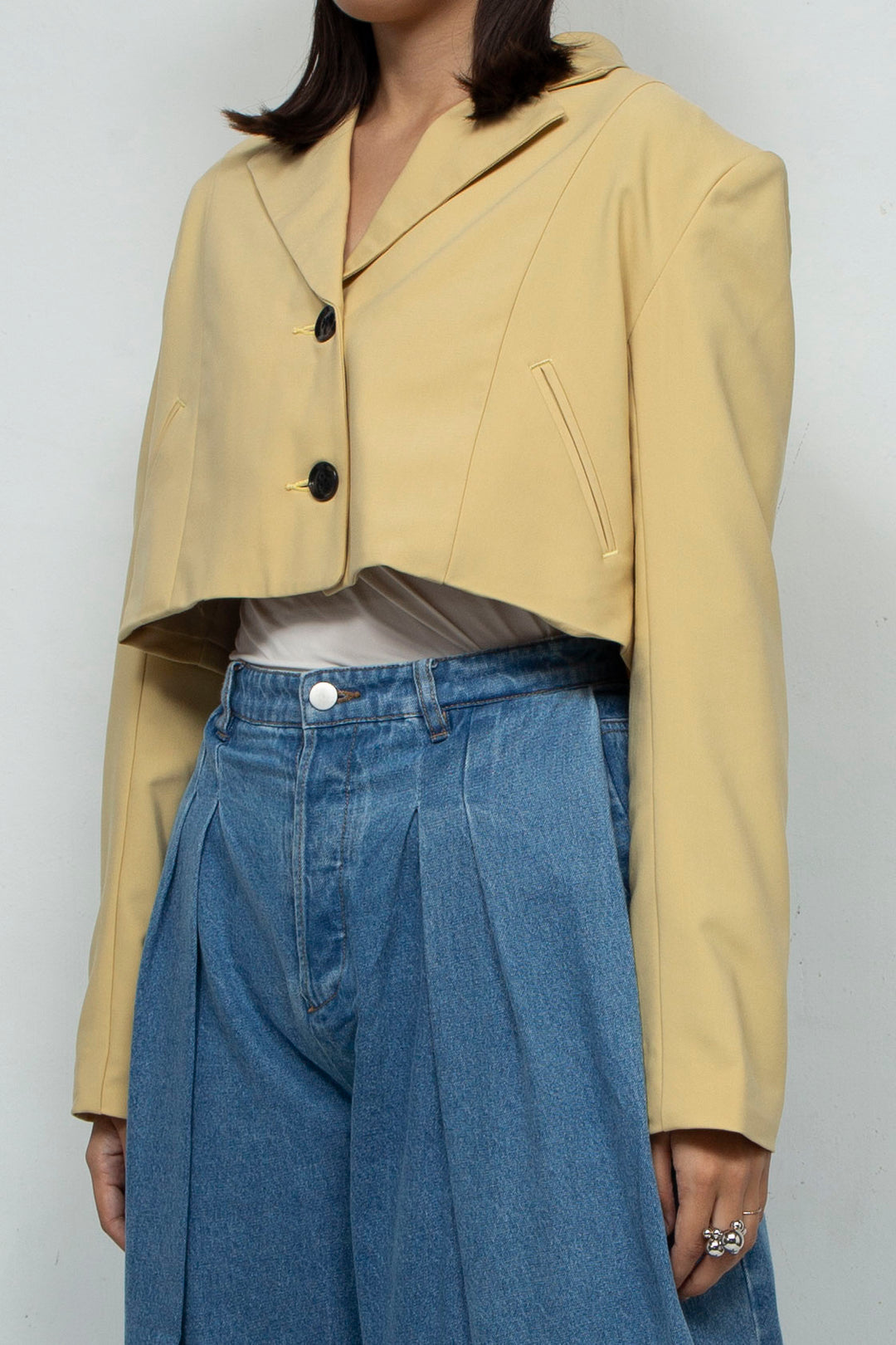 Short blazer Yellow