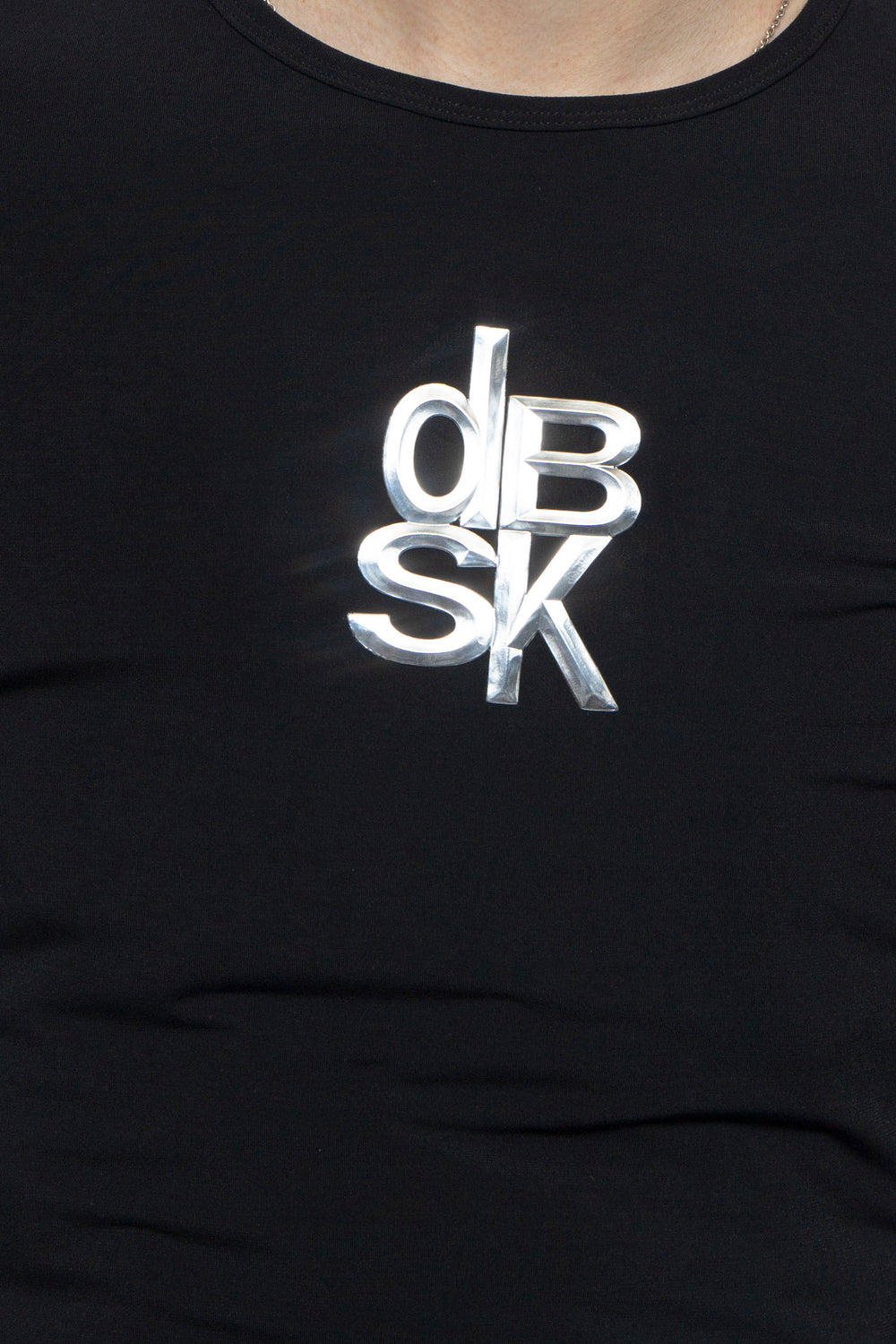 dBSK Motif Slim Fit Tops / BLACK