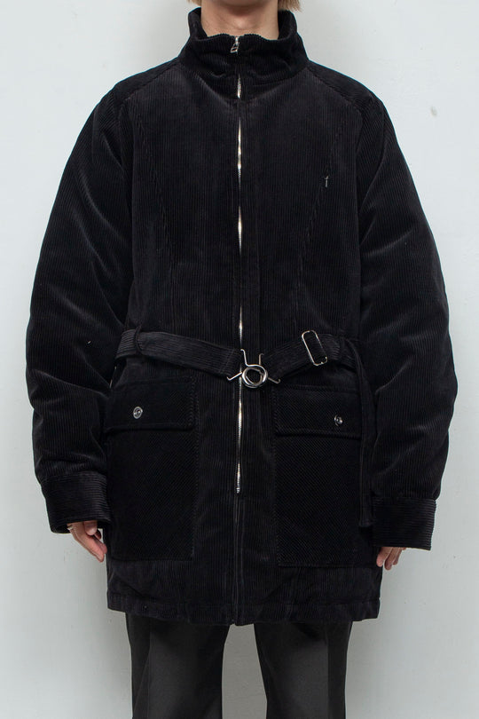 "KATAHDIN" Corduroy Down Half Coat BLACK