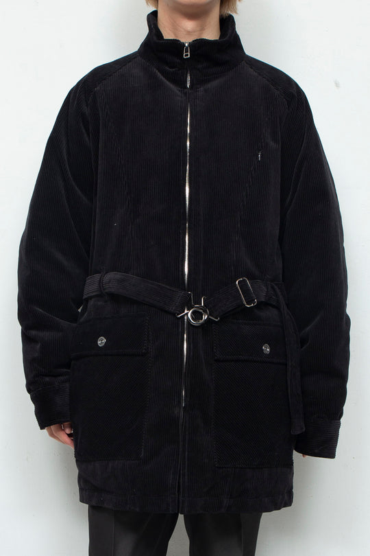 "KATAHDIN" Corduroy Down Half Coat BLACK