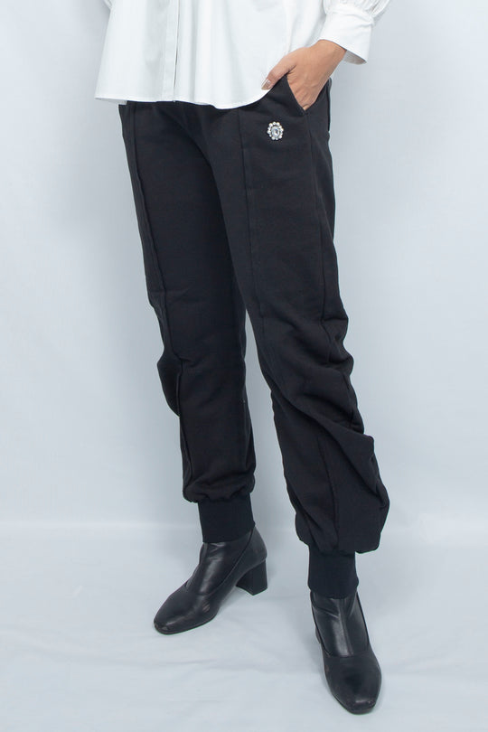 Volume sweat pant Black