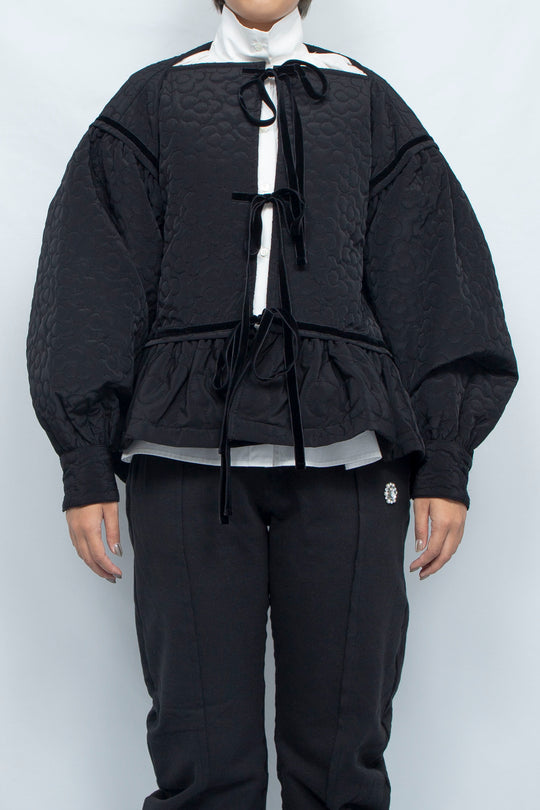 Quilting blouson Black