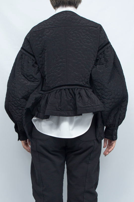 Quilting blouson Black