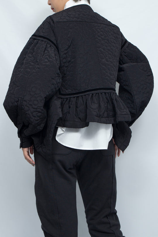 Quilting blouson Black