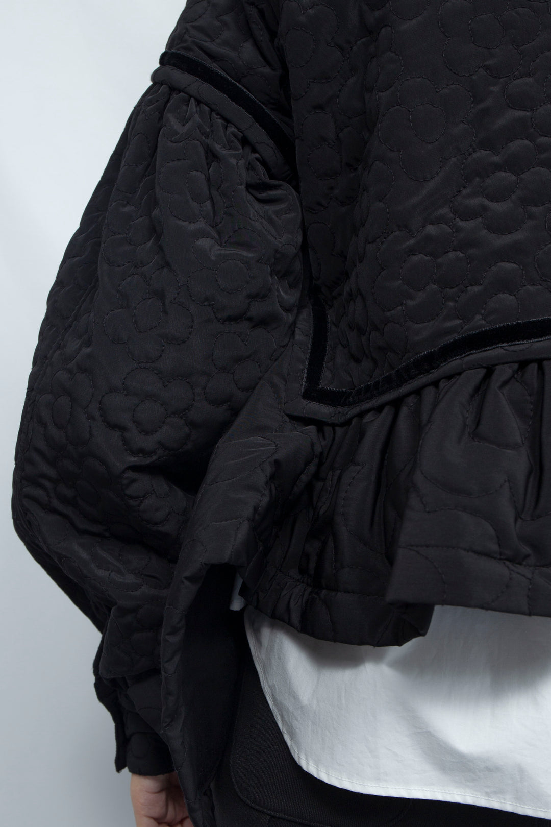 Quilting blouson Black