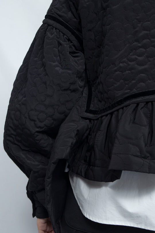 Quilting blouson Black