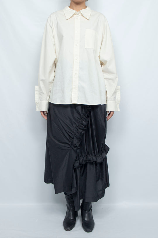 Dolman Sleeve Shirt White