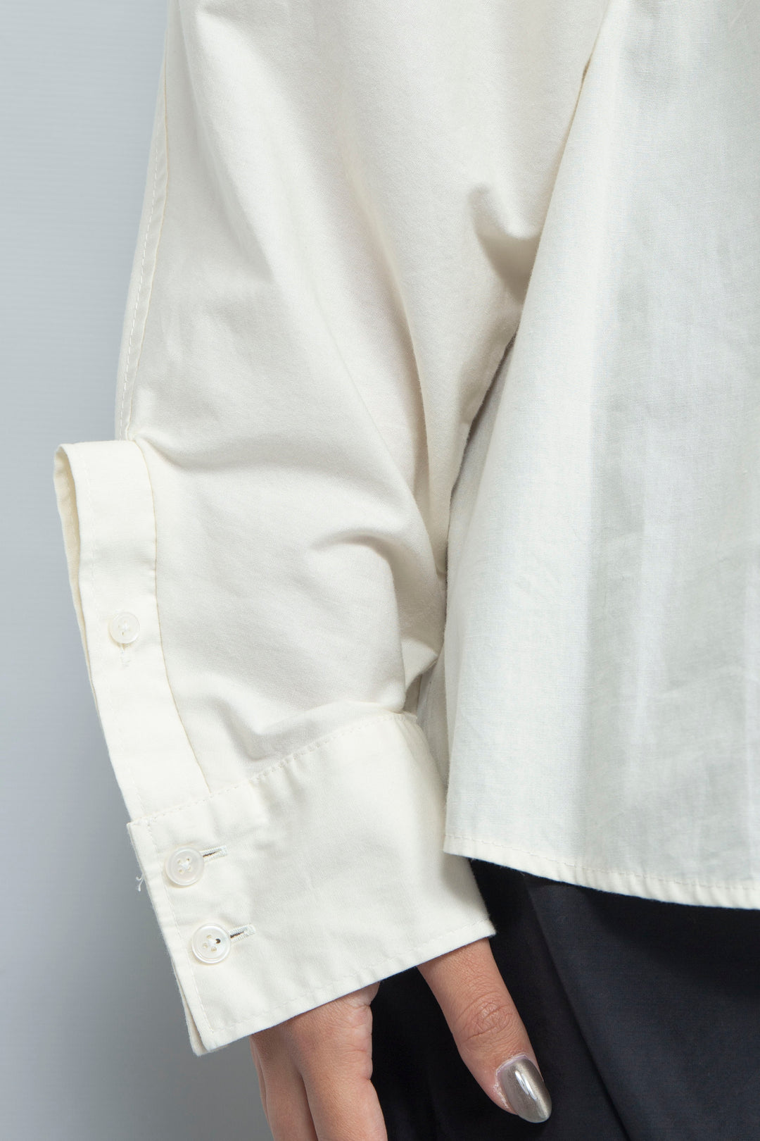 Dolman Sleeve Shirt White