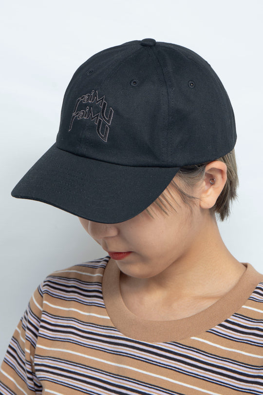 Double Logo Cap Black