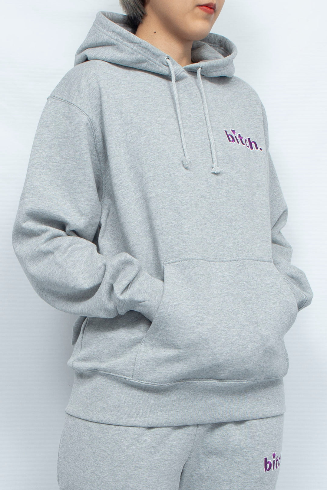 Bitch Hoodie Gray