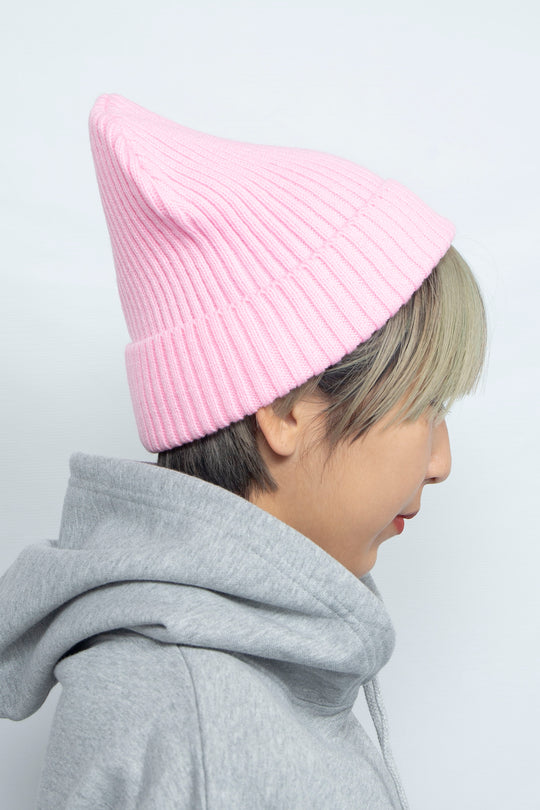 Basic Knit Hat Pink