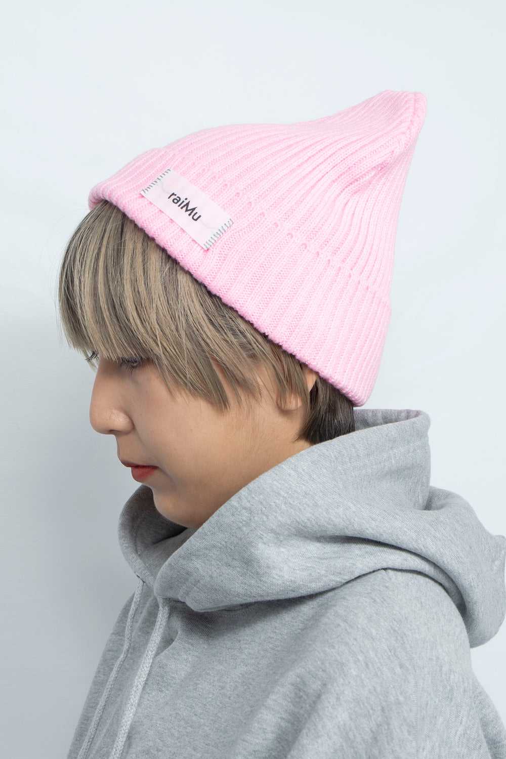 Basic Knit Hat Pink