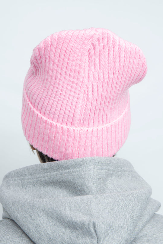 Basic Knit Hat Pink