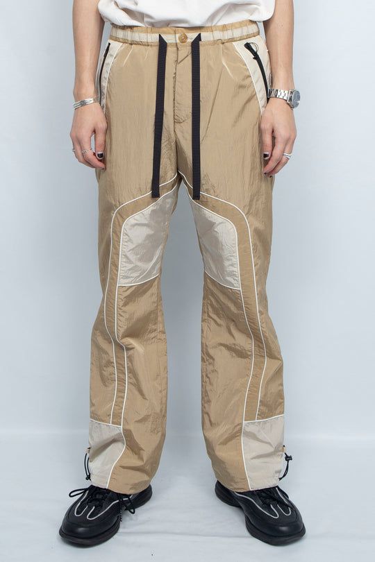 Nylon Line Pants Beige