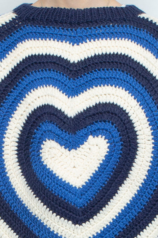 HEARTY HAND KNIT NAVY