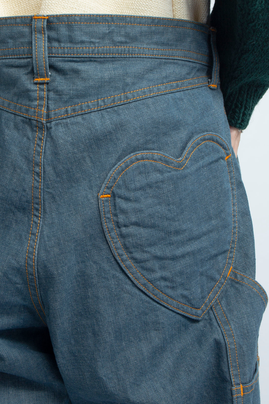 HEART ICON PAINTER JEANS PEACOCK