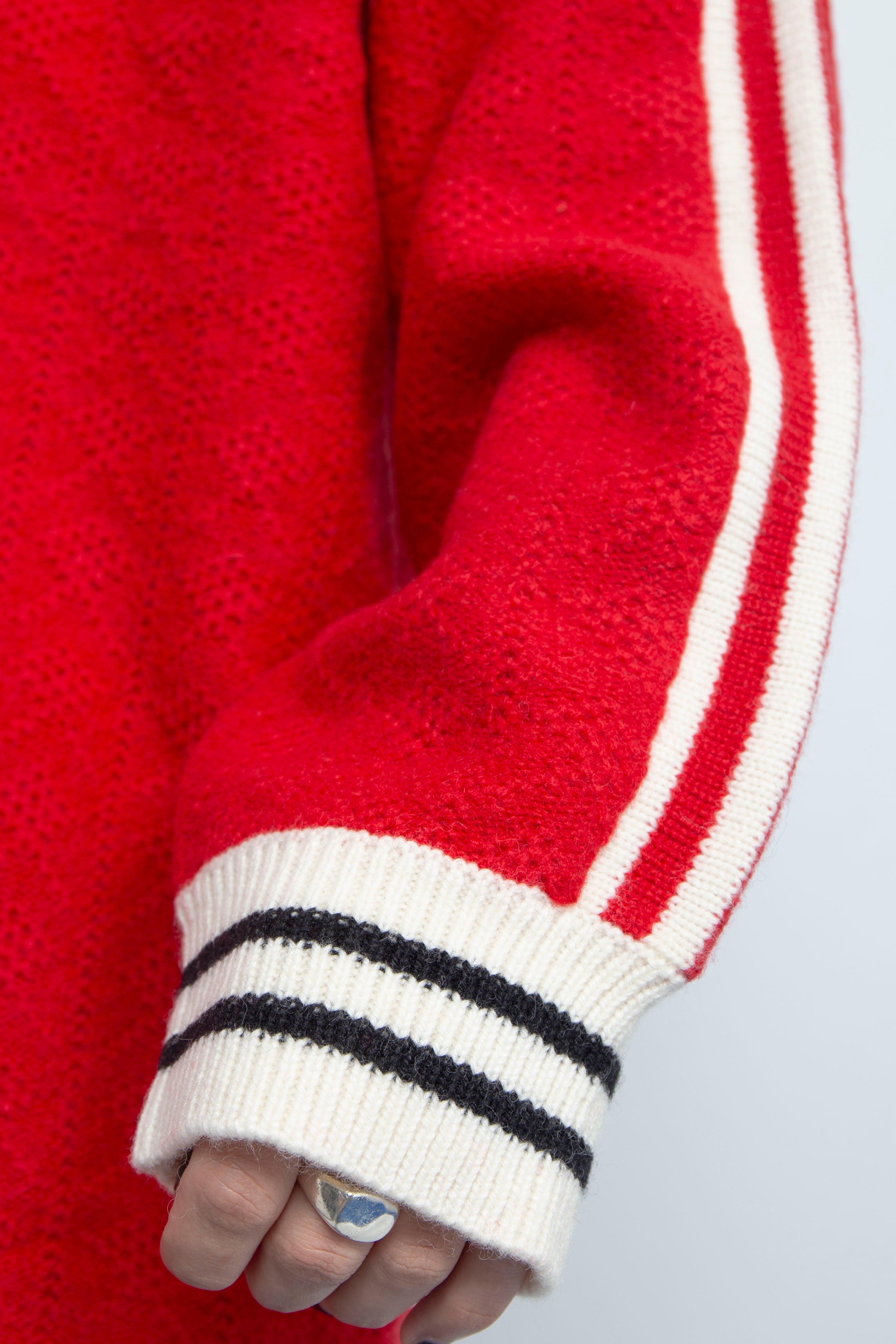 KNITTING CLASSIC SOCCER JERSEY NAVY / RICE NINE TEN(ライス KNITTING CLASSIC SOCCER JERSEY NAVY / RICE NINE TEN(ライス