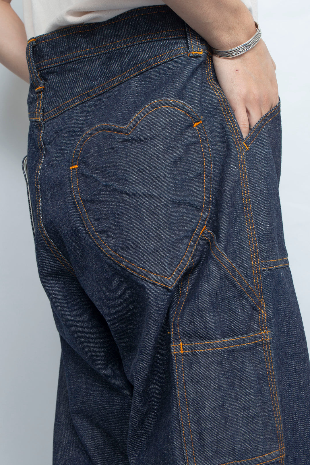 HEART ICON PAINTER JEANS INDIGO